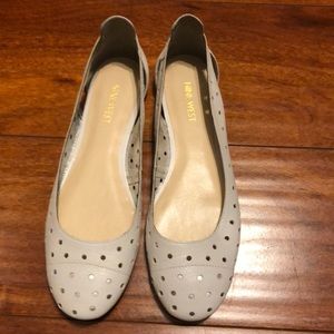 Nine west white flats